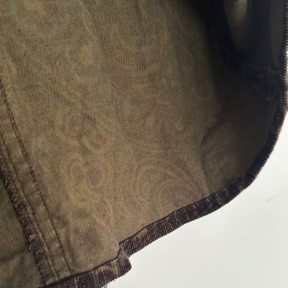 🎉 Vintage Harold’s Corduroy Paisley A-Line Skirt - Picture 4 of 8